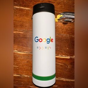 New Never Used Google Braille Water Bottle
